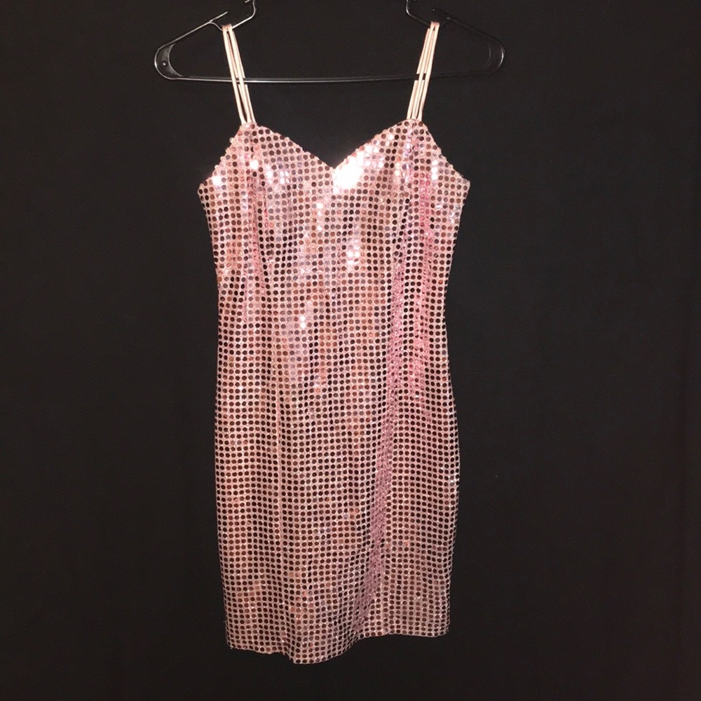 Pink disco dress